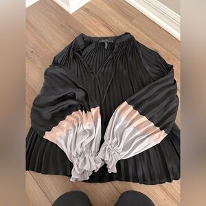 BCBGMaxAzria Tie Front Neck Blouse